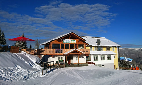 Berggasthaus Friedrichhütte in Spital am Semmering im Winter